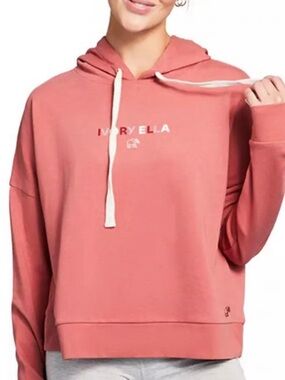 ivory ella Coral Pink Hoodie Sweater - Women